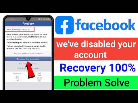 how to recover disabled facebook account|we've disabled your account facebook