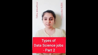Types of  Data Science jobs part 2 #shortvideo #datasciencejobs