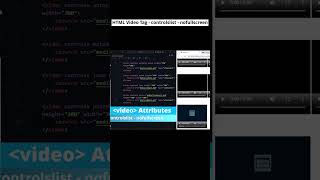 HTML Video: Customize Controlslist for Seamless Viewing! #htmlvideo #codewithmayur