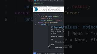 Python Basics: ERROR HANDLING in Under a Minute! 🚨