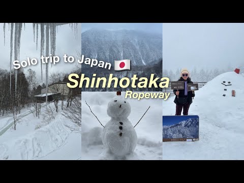 Solo Travel to Japan | Shinhotaka Ropeway, Hirayu, Winter❄️, Takayama, What to eat | Gifu ☃️🇯🇵
