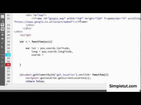 How To Use HTML5 Geolocation - Detect User's Location and Display on Google Maps