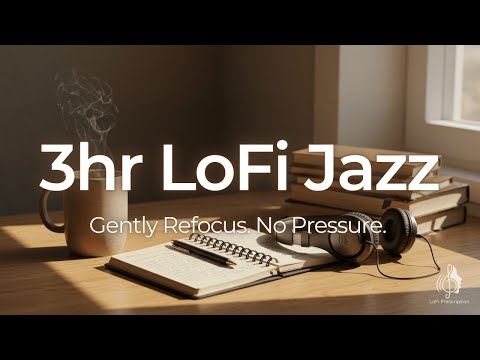 Hard to Focus? 3H LoFi Jazz to Reset & Calm Your Mind