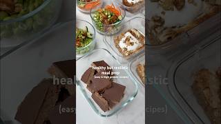 What to meal prep to stay on track | easy & healthy, high protein recipes #healthyfood #mealprep