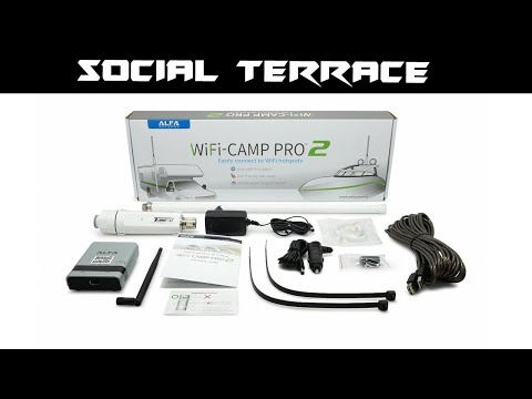 Alfa WiFi Camp Pro 2 long range WiFi Repeater kit R36A Upgraded Faster Speed