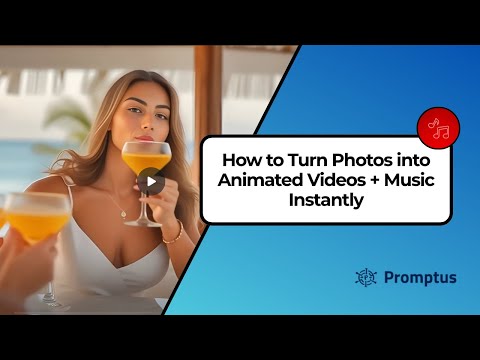 Watch me animate an image and generate music with AI (Promptus MoMM Walkthrough)