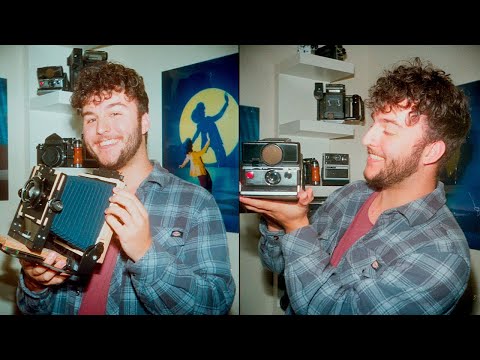 my film camera collection (and darkroom/workspace tour)
