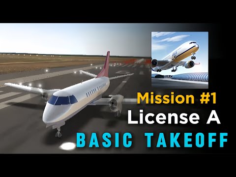 SAAB 340 Licence A Basic Takeoff gameplay walkthrough | Airline Commander | Mission 1 | GameThrough