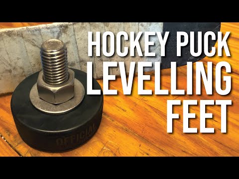 Make Levelling Feet out of Hockey Pucks
