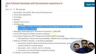 Java FS Developer Deep Dive With EXPLANATION | KeyWords Analysis | Boolean Search | Suman Pachigulla