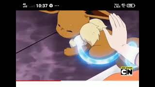 pokemon Serena's eevee evolves into a sylveon