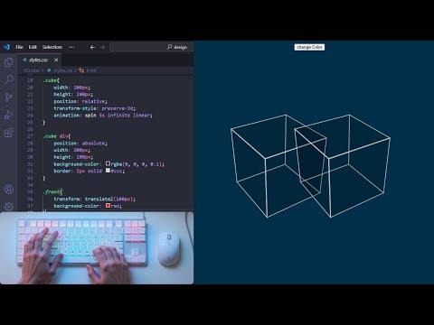 How to Create a Rotating 3D Cube Using CSS
