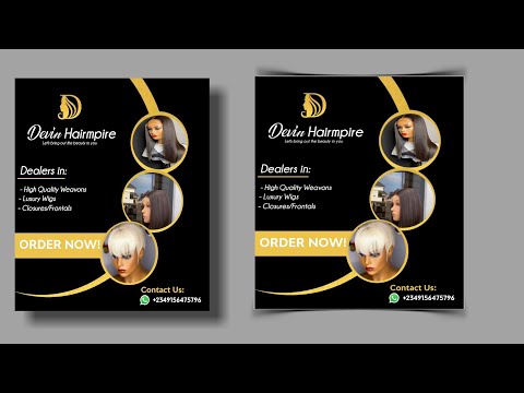 How to create a Beauty Salon Flyer Design in Pixellab- Hair Stylist flyer design|Pixellab Tutorials