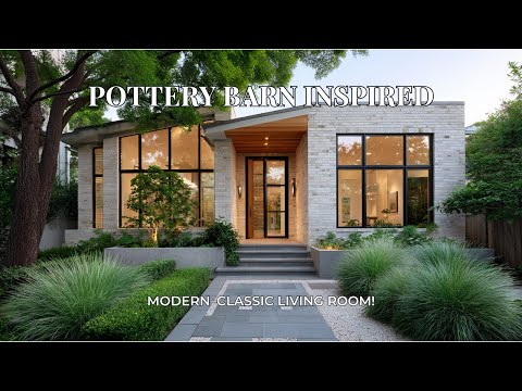Pottery Barn Modern Classic Living Room Makeover | Cozy Meets Chic