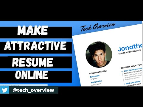 How to make resume for job | how to make resume online | attractive resume | make instant resume