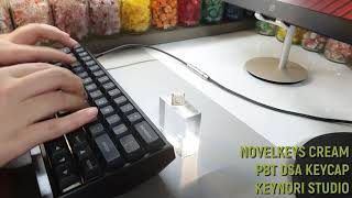 Novelkeys Cream Switch Typing Sounds ASMR, PBT DSA Profile Keycap