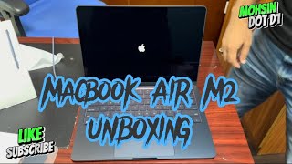 Macbook Air M2 256 GB Midnight Blue  UNBOXING #macbookairm2 #unboxing #viral #like #share #subscribe