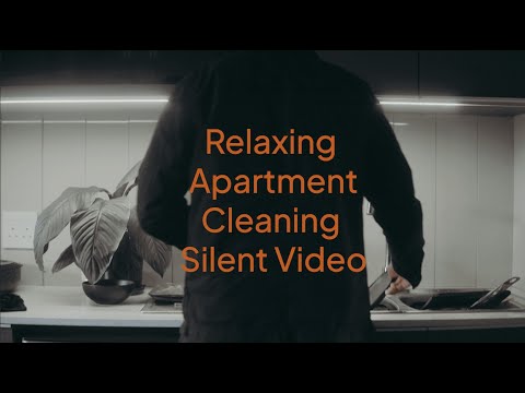 Relaxing Apartment Cleaning Silent Video
