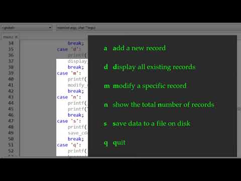 C Programming Basics : Learn C Fundamentals by Coding I PART-71 Creating a CD database