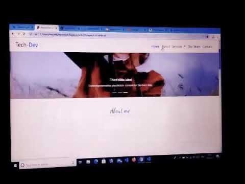 Demo of Animated portfolio site          using Html, CSS and bootstrap