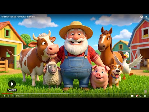 Old MacDonald Had a Farm | Animal Sounds Song | Nursery Rhymes & Farm Learning for Kids