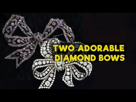 A pair of dazzling bow brooches in memory of Queen Elizabeth II