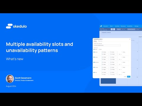 What's New Ep 11 | Multiple Availability Slots & Recurring Unavailability | Scott Gassmann