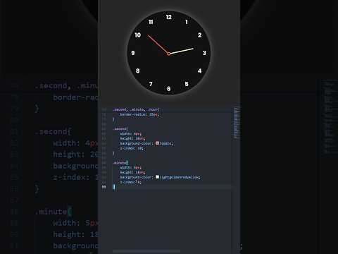 Build a Realistic Analog Clock Using Just HTML, CSS & JavaScript ⏰ | Satisfying UI Animation!