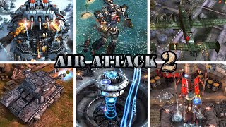 Air Attack 2 ALL BOSSES - Hard Difficulty [ NO DEATH ] Childhood Games💥✈️