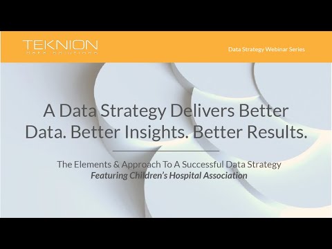 A Data Strategy Delivers Better Data. Better Insights. Better Results.
