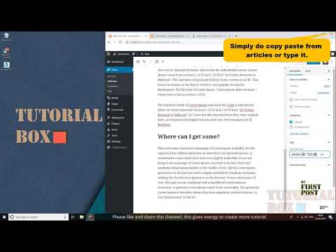 My first Post in WordPress