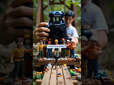 Fascinating Miniature Architects: Building a Giant Bridge Over the Canyon"