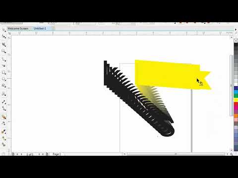 Coreldraw design / Coreldraw effects  / design (@Dhot )