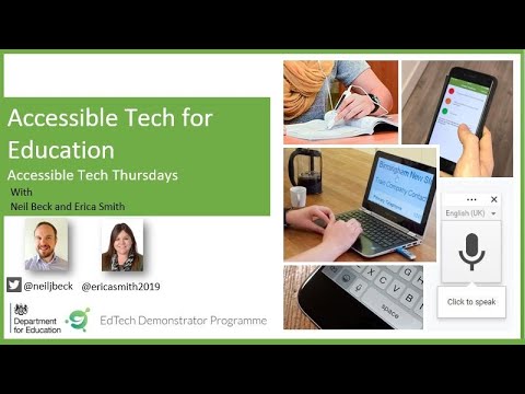 Accessible Tech for Education (Accessible Tech Thursdays)
