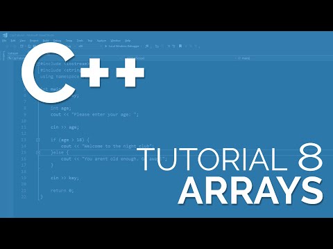 {Easy} C++ Tutorial 8 - Arrays (Big list in 1 variable)