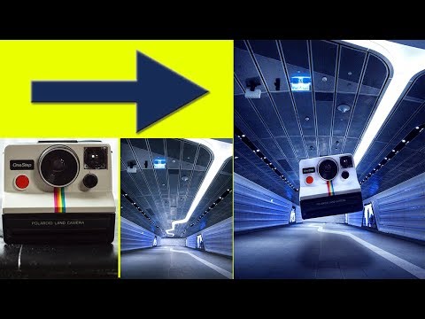photoshop tutorial manipulation for beginners - fly old camera