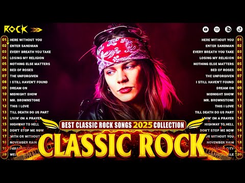 Classic Rock Songs 70s 80s 90s - ACDC, Queen, Bon Jovi, Scorpions, Aerosmith, Nirvana, Guns N Roses