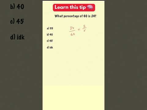 How To EASILY Solve This Percentage Problem | Simple Math Problem