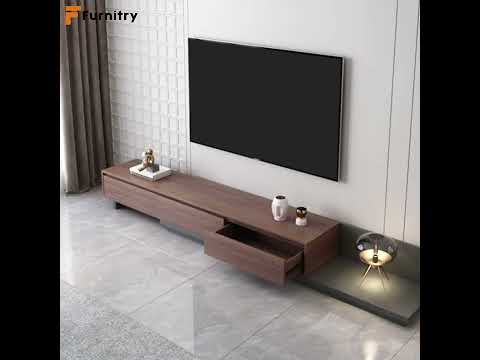 Mid Century Modern TV Stand with Storage