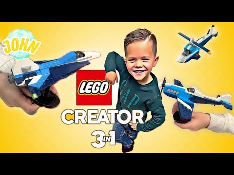 Ich baue Lego Creator 3 in 1 Flugzeug, Jet und Hubschrauber 31160