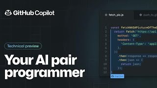 GitHub Copilot preview | GitHub AI pair Programmer