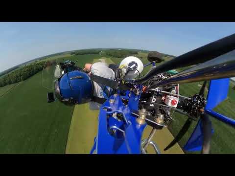 Pylon Run In My Gyro Technic VX-2 Gyrocopter