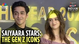 WATCH: Ahaan Panday & Aneet Padda's EMOTIONAL SPEECH At Indian of the Year Awards | Saiyaara | N18V