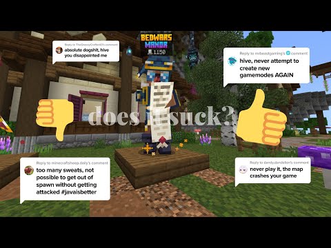 I tried the new Bedwars Manor game mode on Hive. Does it really suck?