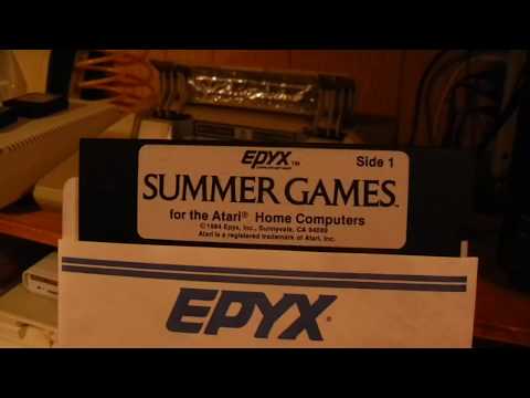 Epy'x Summer Games Opening on Atari 800