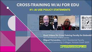 1 of 10: AI Policy Statements/Cross-Training with AI for Non AI Courses