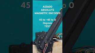 AS5600 magnetic encoder test on my own designed 2 stage planetary gearbox robot arm actuator