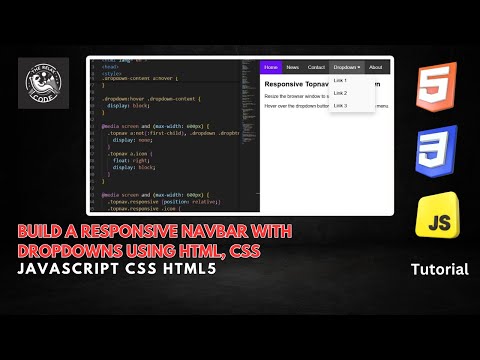 Build a Responsive Navbar with Dropdowns Using HTML, CSS, and Font Awesome