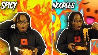 WE MADE HOOD SPICY RAMEN NOODLES (GONE WRONG )