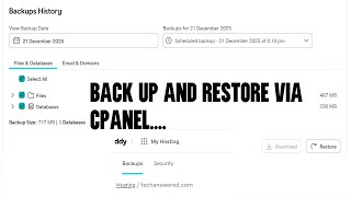 How To Backup And Restore Wordpress From Cpanel